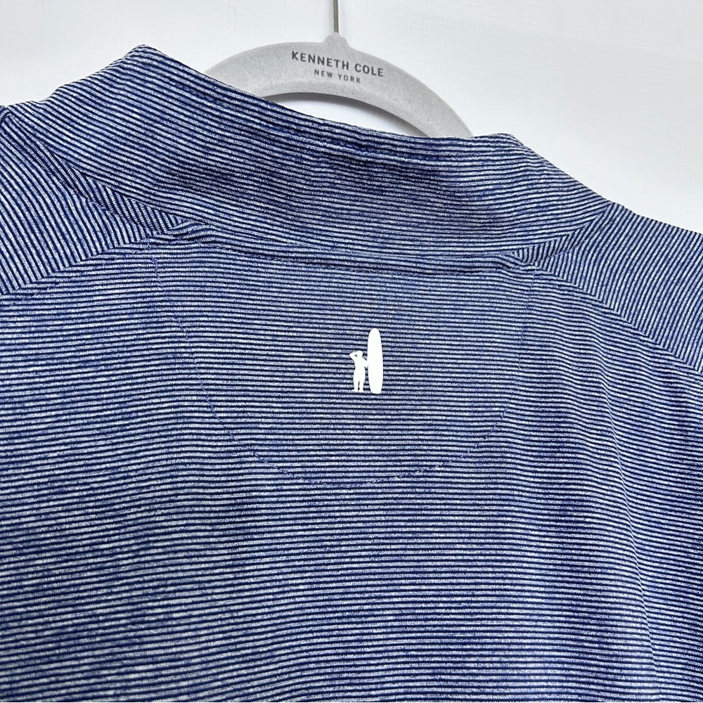 Johnnie-O Vaughn Striped 1/4 Zip Performance Pull Over Size XXL - Picture 7 of 9